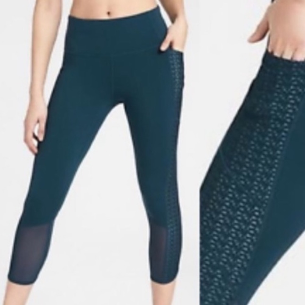Athleta‎ High Rise Mosaic Chaturanga To Town Crop Small